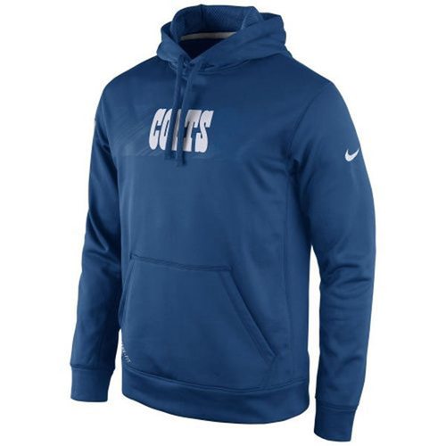 Indianapolis Colts Nike KO Speed Wordmark Performance Hoodie Royal Blue - Click Image to Close